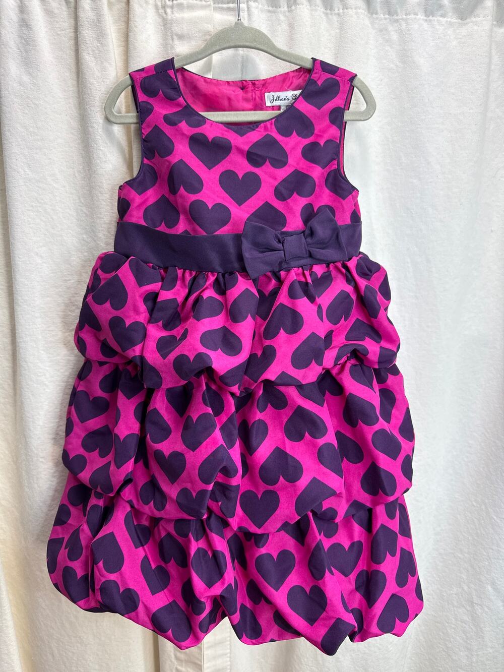 Jillian's Closet Ruffled Layered Heart Sleeveless Dress Purple & Pink Size 3T